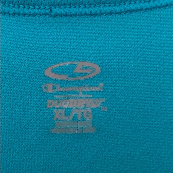 Champion turquoise DuoDry women’s Gym Blouse shirt - Picture 6 of 12